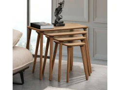 Table gigogne (4 pièces) en bois 