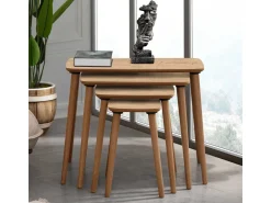 Table gigogne (4 pièces) en bois 