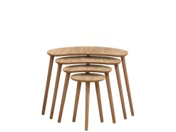 Table gigogne (4 pièces) en bois 