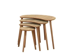 Table gigogne (4 pièces) en bois 