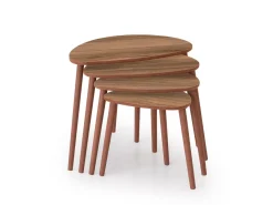 Table gigogne (4 pièces) en bois 