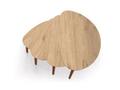 Table gigogne (4 pièces) en bois 