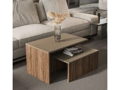 Table gigogne (2 pièces) en bois 