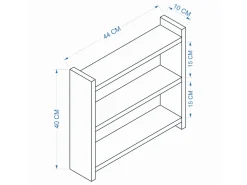 Étagère de cuisine en bois