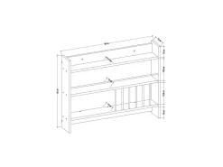 Étagère de cuisine en bois 
