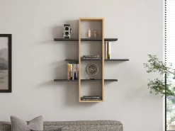 Étagère murale en bois 