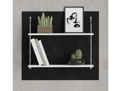 Étagère murale en bois "Armoni" - 72 x 20 x 58 cm - Blanc