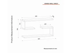 Étagère murale en bois