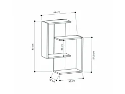Étagère murale en bois 