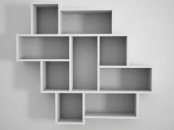 Étagère murale en bois "Parola" - 115 x 15 x 103 cm - Blanc