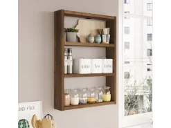 Étagère murale en bois 