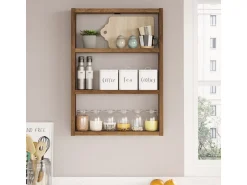 Étagère murale en bois 
