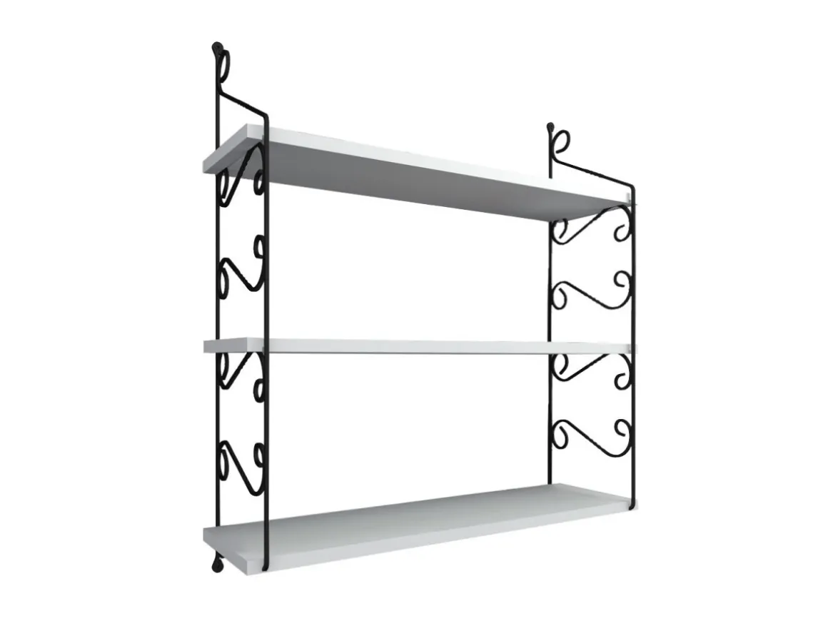 Étagère murale en bois "Seramoni" 72 x 20 x 81 cm - Blanc