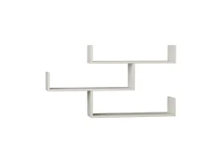 Étagère murale en bois "Tibet" - 119 x 23 x 66 cm - Blanc