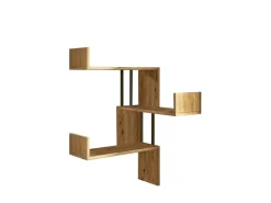 Étagère murale en bois "VG17" - 60 x 60 x 109 cm - Pin atlantique