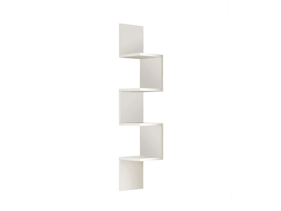 Étagère Murale en bois "WL9" - 22 x 22 x 117 cm - Blanc