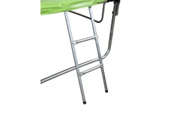 Trampoline " Yoopi " - Ø 2.44 m - Vert - avec filet + échelle + couverture + kit d'ancrage