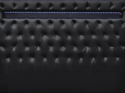 Tête de lit "Déco" LED - 149 cm - Noir