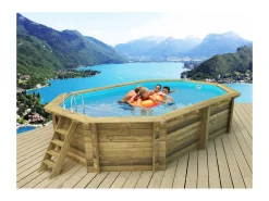 Piscine bois " Miami 145  " - 4.86 x 3.36 x 1.45 m